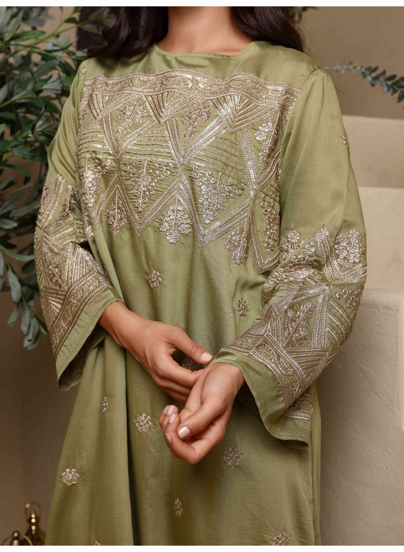 IKKXA Inaya Jalabiya IK4029 Green - Image 2